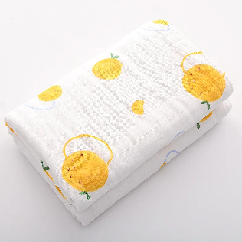 Chingaco Soft Six Layers Cotton Yarn Kids Children Baby Bath Towel 110 x 140 cm 5 Colors High Quality