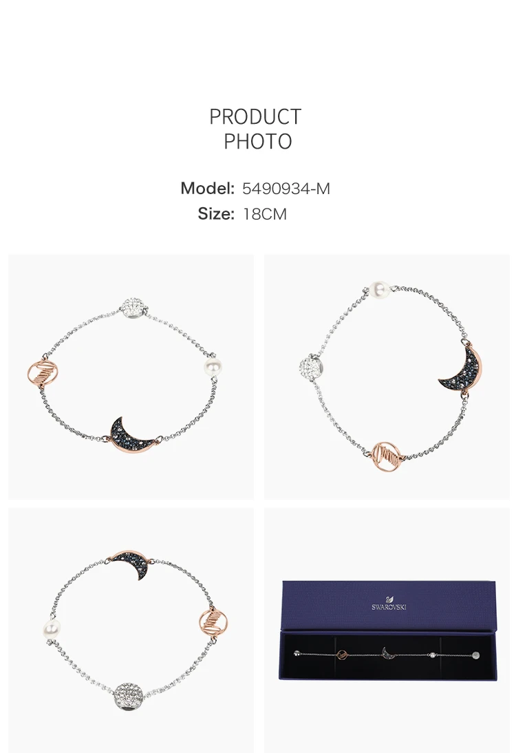 Подлинный и абсолютно браслет Swarovski Duo Evil Eye