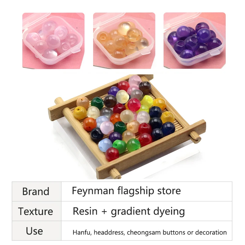 Набор для шитья 10 мм кнопки из искусственного нефрита одежды с пряжкой китайская