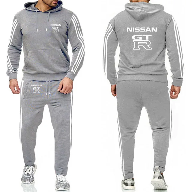 

NEW Hoodies Men for Nissan GTR Car Logo Printed Sweatshirt Fashion Men Hoodie Casual Fleece Male Hoodies Pants Suit 2Pcs