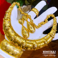 missvikki famous brand bling sequins luxury africa dubai jewelry sets for women wedding party zircon wedding bridal jewelry sets