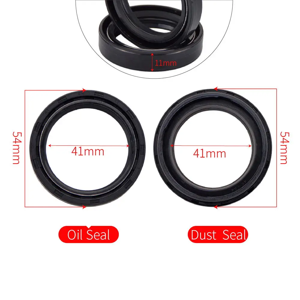 

41x54x11 Motorcycle Fork Damper Oil Seal & 41x54 Dust Cover Lip For Benelli 250 BN250 TNT250 BJ250 BJ TNT BN 250 2016 2017