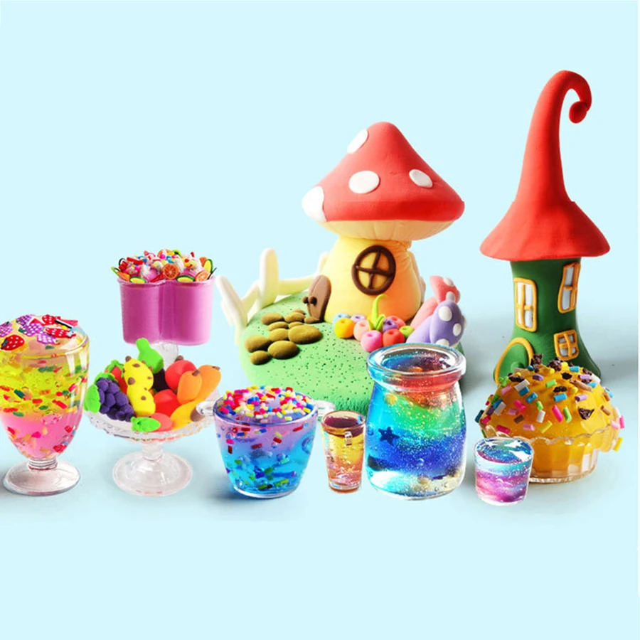 Глина &quotсделай сам&quot поставки игрушки хлопок шпатлевка мягкая глина свет