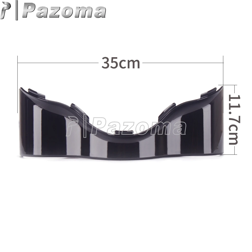 Мотоциклетная Черная Пластиковая юбка с крыльями летучая мышь верхняя отделка