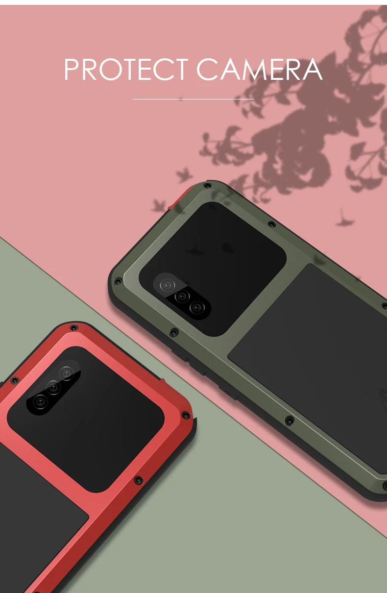 Мощный чехол для Sony Xperia 10 II металлический бронированный ударопрочный