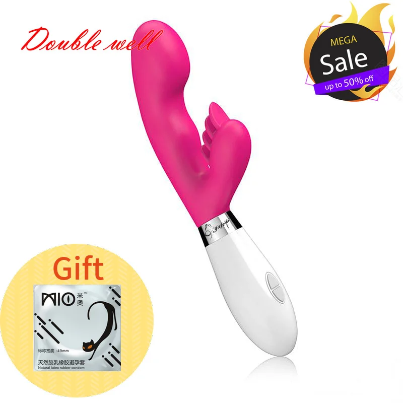 Акула Секс Продукты G spot массаж тела кролик вибратор USB Перезаряжаемый женский