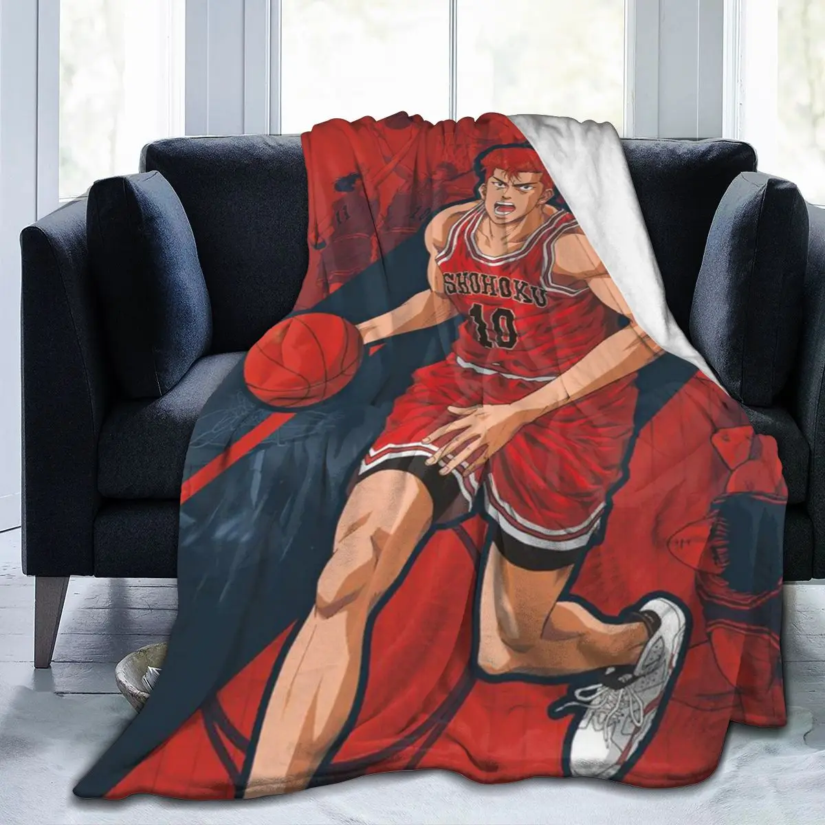 

Slam Dunk Funny cartoon Blanket Home Things Printed air conditioner blanket Plush Throw Blanket Fuzzy Soft Blanket flannel0