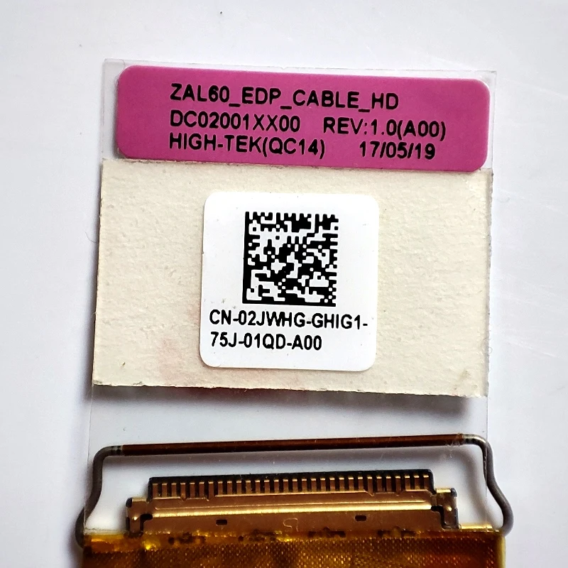 Новый оригинальный ЖК-видеокабель DELL Latitude 3550 ZAL60 EDP HD 30PIN DP/N:02JWHG DC02001XX00