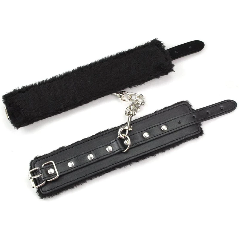 Регулируемые наручники браслеты на лодыжку SM взрослые плюшевые искусственные
