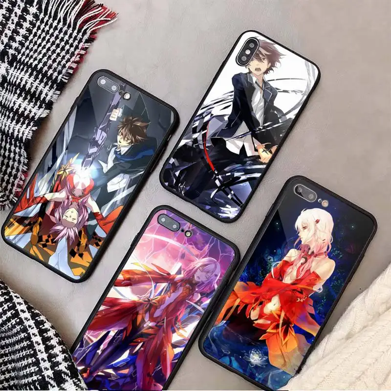 

Inori Yuzuriha Guilty Crown anime Phone Case Tempered glass For iphone 6 7 8 plus X XS XR 11 12 13 PRO MAX mini