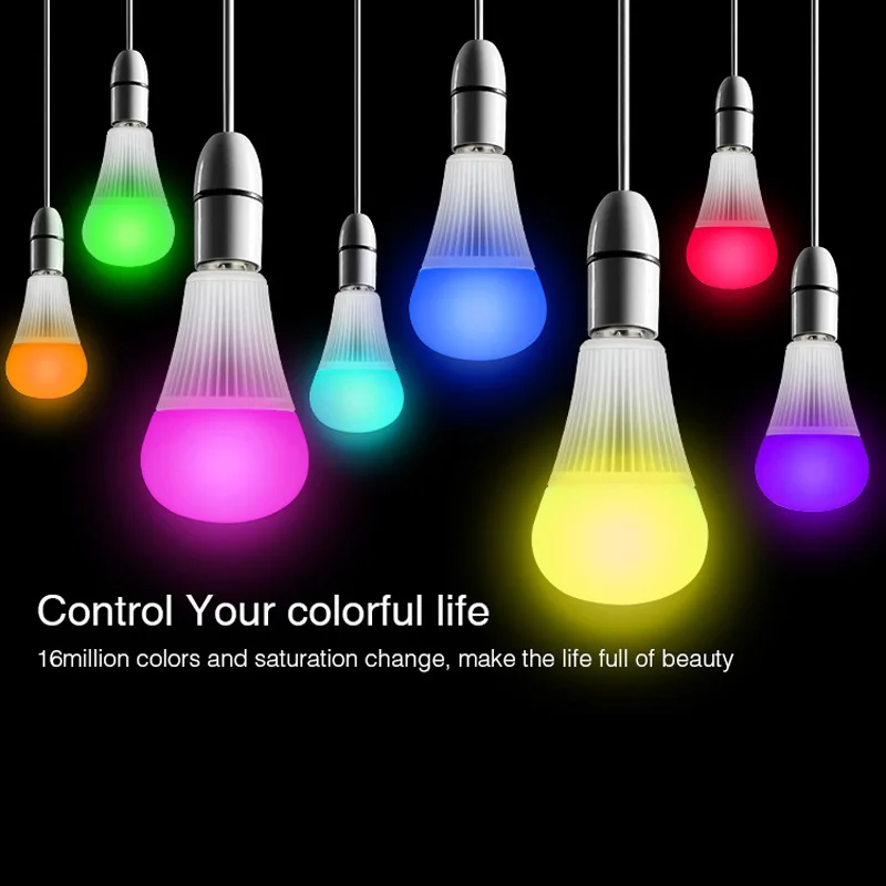 Miboxer 9 Вт 12 RGB + CCT изменение цвета E27 Светодиодная лампа 2700 6500K Вай Фай совместимый 4
