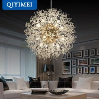 modern led chandelier goldsilver indoor crystal lighting for bedroom cloakroom living hall dining study room lustre home lights