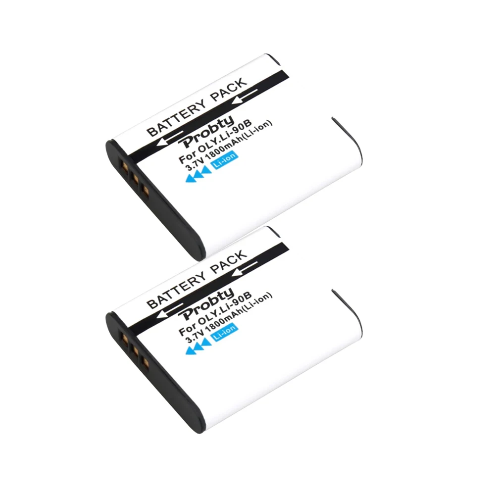 2Pcs For Olympus LI 90B LI-90B LI-92B Batteries or Charger for Tough TG-5 TG-2 TG-3 TG-4 TG-Tracker SH-1 SH-2 SP-100 | Электроника
