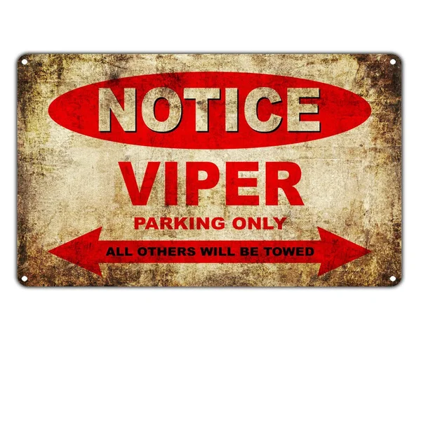 

Винтажный знак Viper для мотоциклов, стоянки только все остальные будут буксироваться, жестяной знак, металлический плакат в стиле ретро