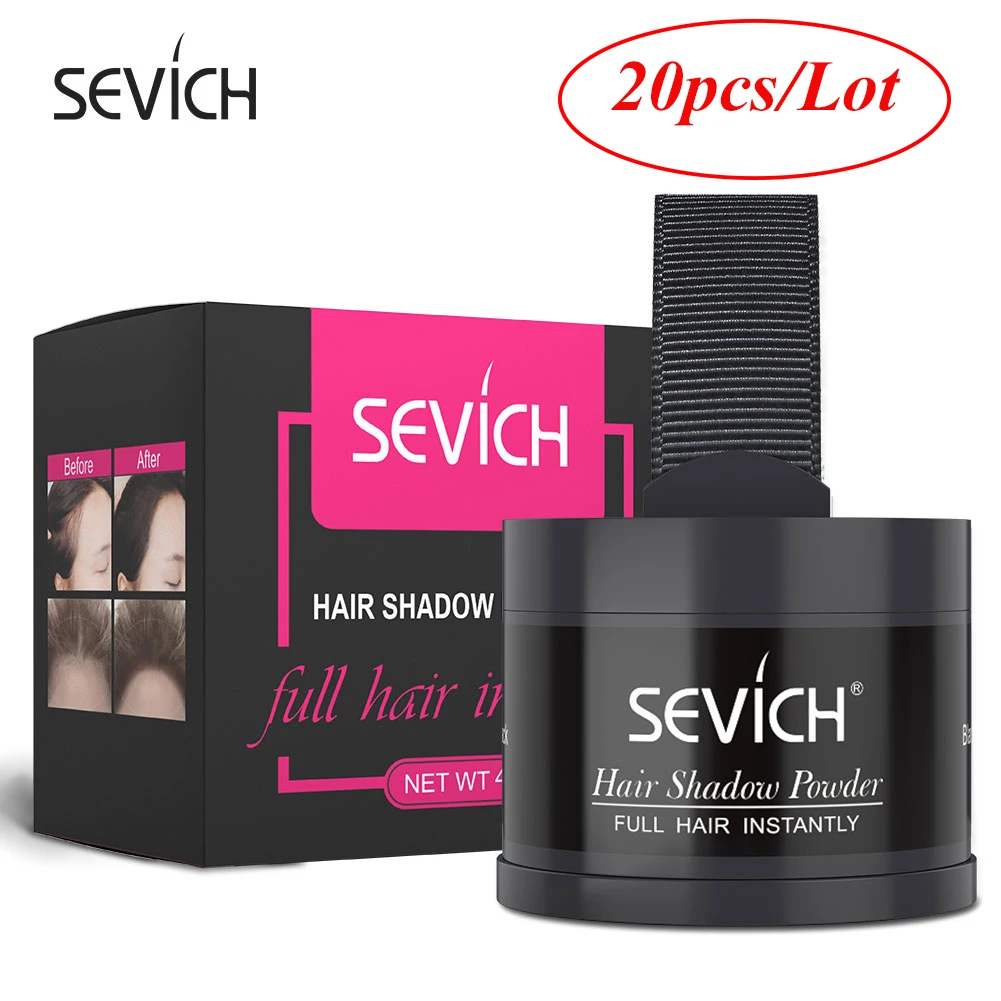 Sevich 20pcs/lot Hair Line Powder hair root touch up black hair fluffy powder hair color edge control Hair Line Shadow Power