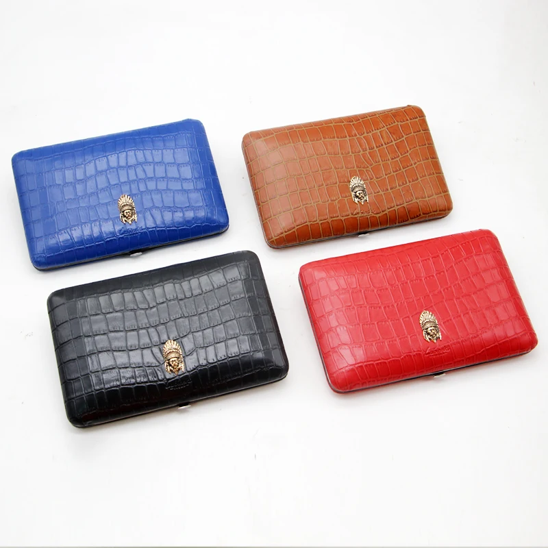 

LUBINSKI кожаный чехол для сигар, 5 тубок, кедровый держатель для сигар, мини хьюмидор, аксессуары для курения