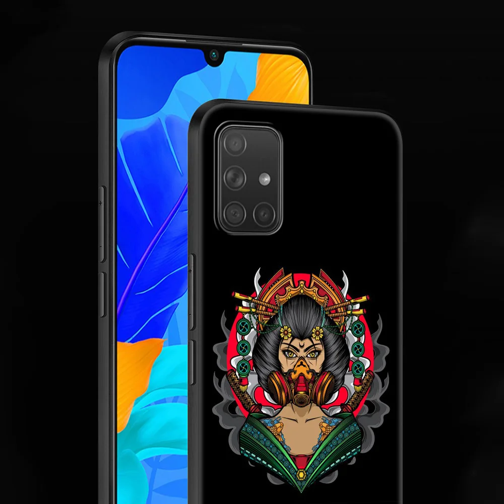 

Samurai Girl Illustration Phone Case For Samsung Galaxy A72 A52 A71 A51 A42 A32 A31 A21 A02 A01 A11 A91 A41 A21s A02s Softshell