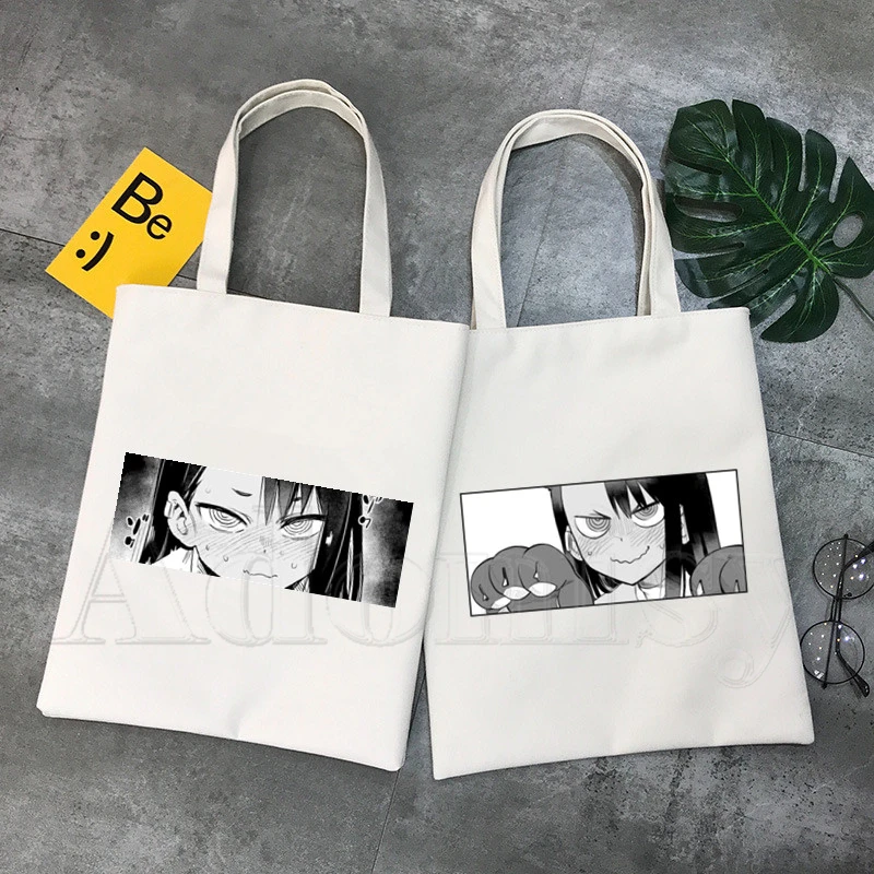 

Nagatoro Shopping Bag Shopper Eco Canvas Cotton Shopper Bolsas De Tela Bag Shoping Reusable Sacolas