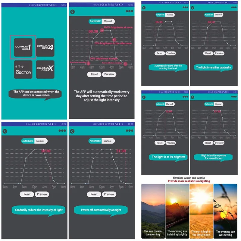Chihiros Commander 1 4 Bluetooth приложение управление Светодиодный светильник регулятор