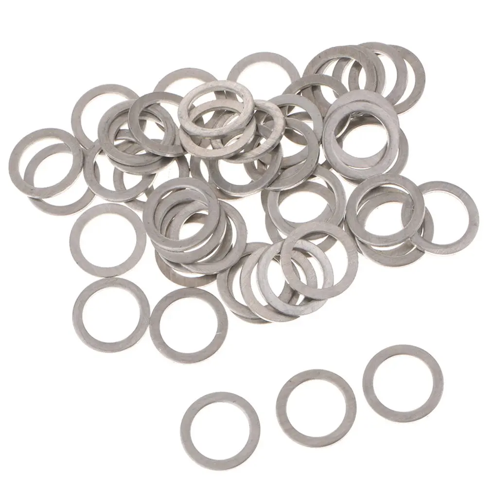 

10Pcs Practical Oil Pan Screw Gasket Aluminum Oil Drain Plug Crush Washers Gaskets For Mazda 9956-41-400