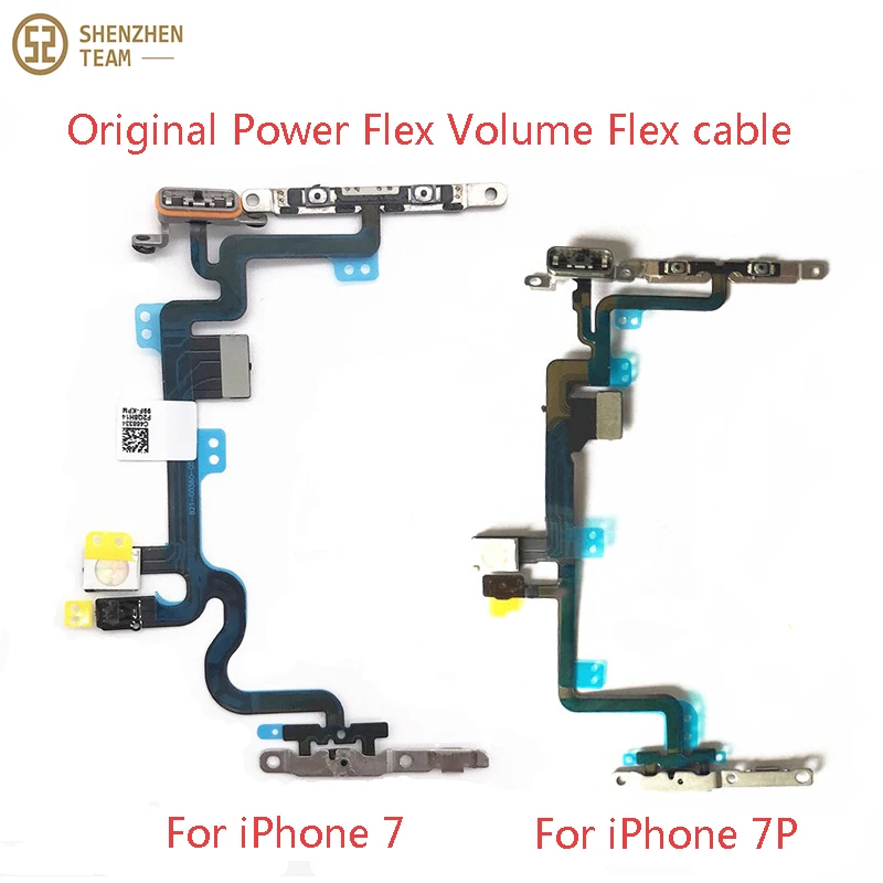 SZteam оригинальный гибкий кабель питания для iPhone 7 7G 7P 8 8G 8P XR с металлическими