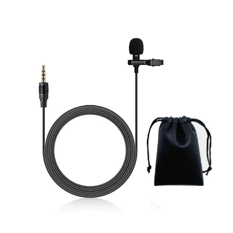 Всенаправленный металлический петличный микрофон для записи смартфона 3 5 мм