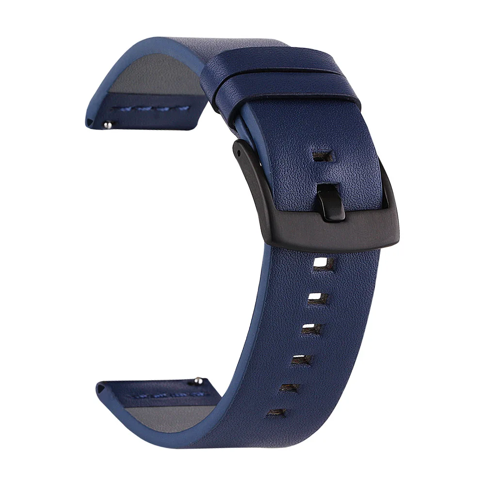 Ремешок из натуральной кожи для наручных часов Moto 360 браслет Samsung Galaxy Watch 3 45/41 мм Gear