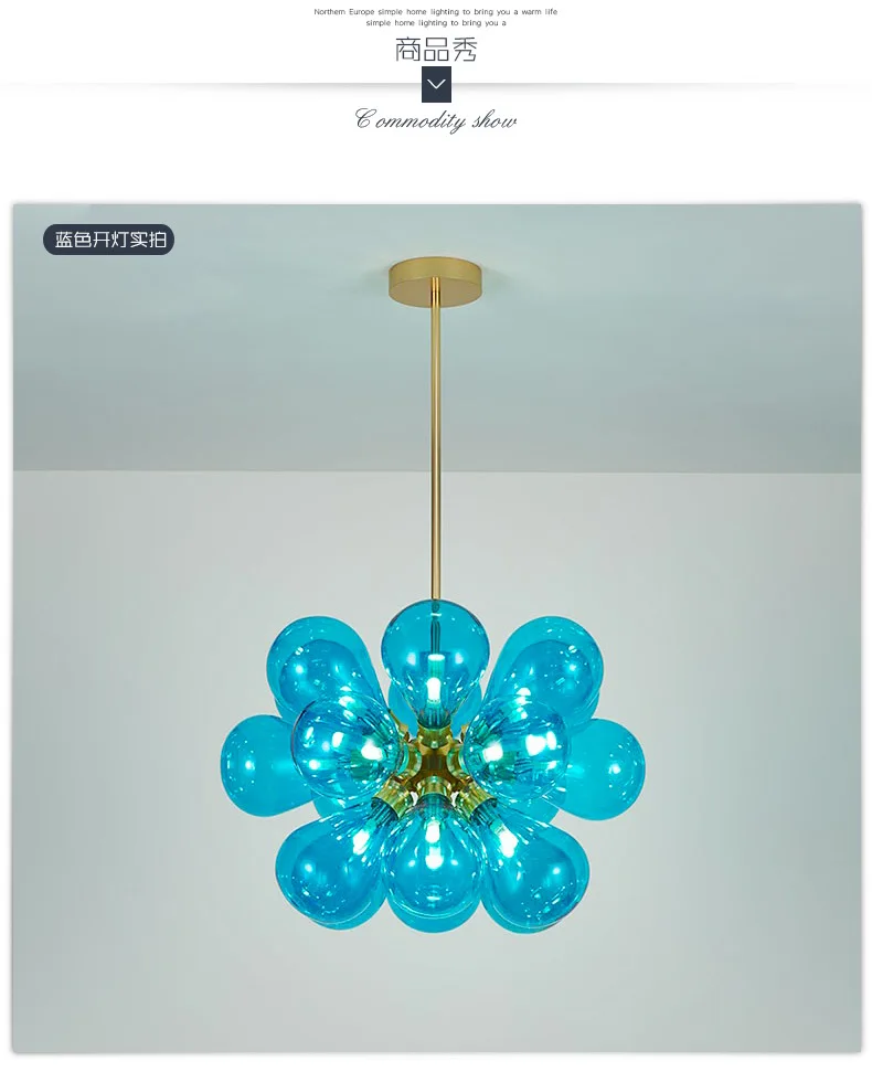 

Postmodern creative glass chandelier living room warm and romantic restaurant lights personalized clothing store cafe lighting