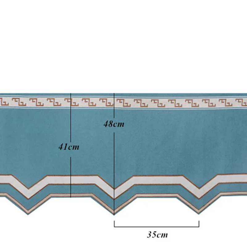 QGVLish 48 см широкая линия Короткие Занавески ткани Сделай сам балдахин сцена