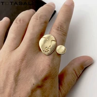 totasally new arrival finger ring for men women artstic woman face rings jewelry gifts anillos de mujeres dropship