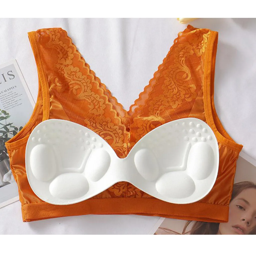 Повседневное женское кружевное нижнее белье бесшовный жилет бюстгальтер топы