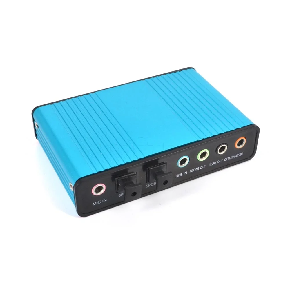 Новая внешняя звуковая карта USB 2 0 6-канальный переходник для аудиокарты 5 1