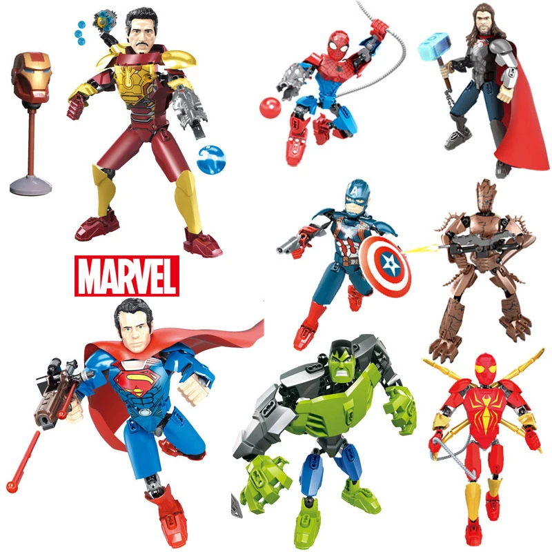 Детский конструктор Мстители DISNEY кубики Marvel супергерой Железный человек