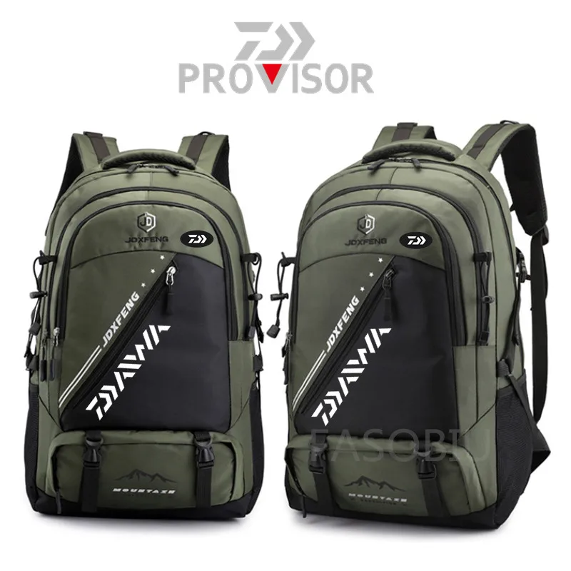 

Daiwa Men Fishing Backpack Outdoor Waterproof Breathable Wear-resistant Multipurpose Storage Lock Backpack Travelling Backpack