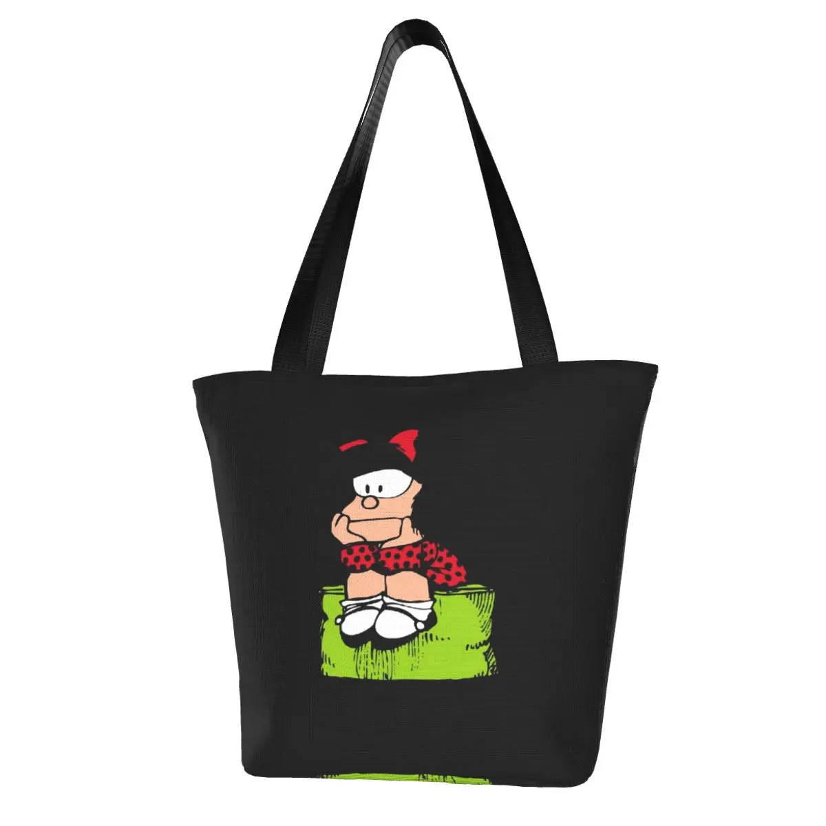 

Сумка для покупок Mafalda, эстетичная тканевая уличная сумка, женские модные сумки