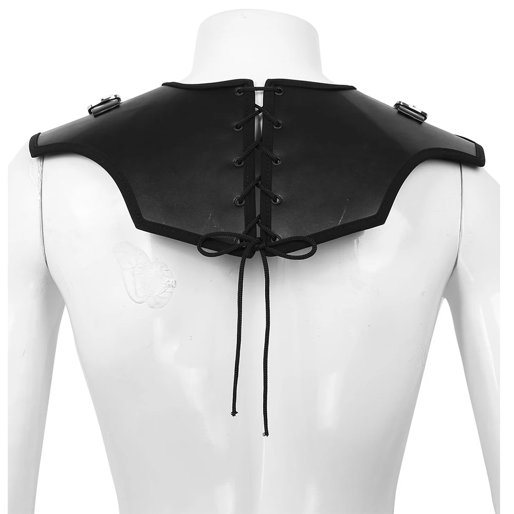 Мужская защитная накладка на шею из искусственной кожи ручной работы |