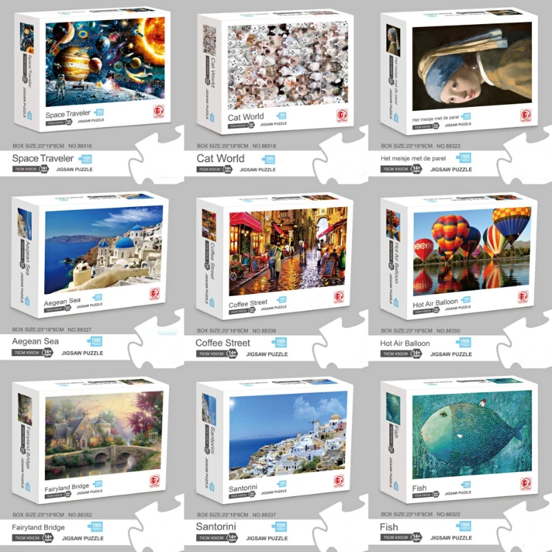 1000 Pieces Starry Sky Architecture Puzzle Landscape Educational Toys Christmas Gifts | Игрушки и хобби