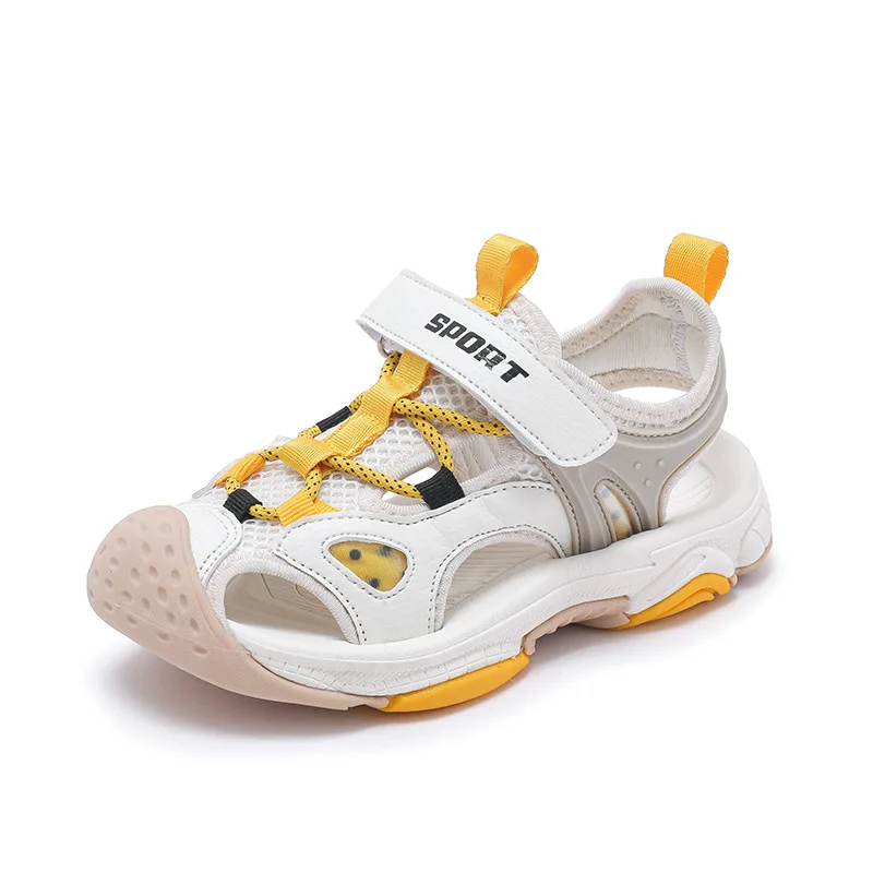 

Kids Boys Girls Sport Water Sandals Closed-Toe Outdoor Breathable Non-slip Quick-Drying Kinder Sandalen Size 28-38