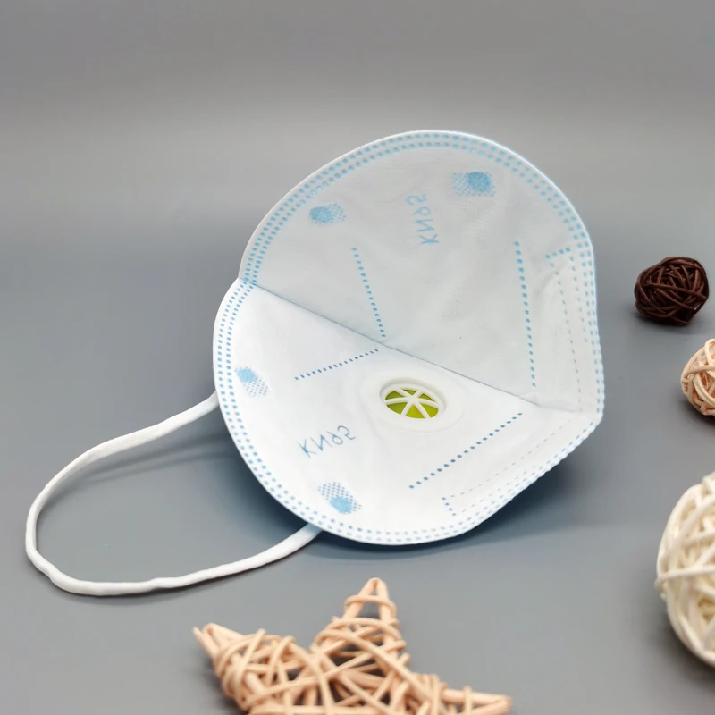 Черная маска KN95 защитные маски от пыли с дыхательным клапаном многоразовый