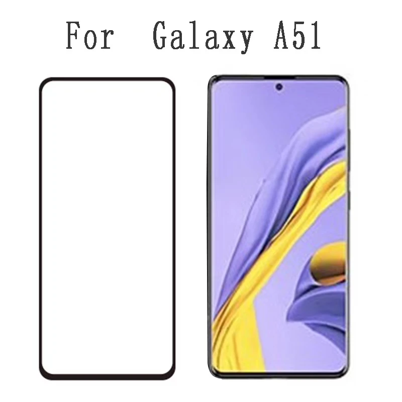 2 шт. полноэкранное закаленное стекло для Samsung Galaxy A51 A71 A91 A70S A50S M10S полностью