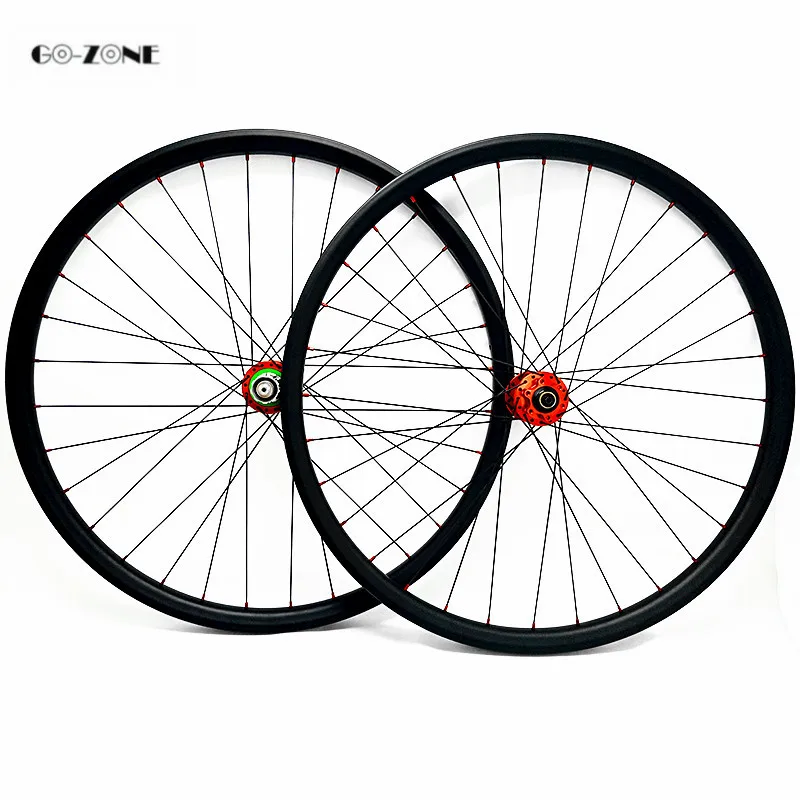 29er mtb Углеродные колеса 36x28 мм бескамерный диск надеюсь 4 boost 110x15 148x12 /thru ось горный