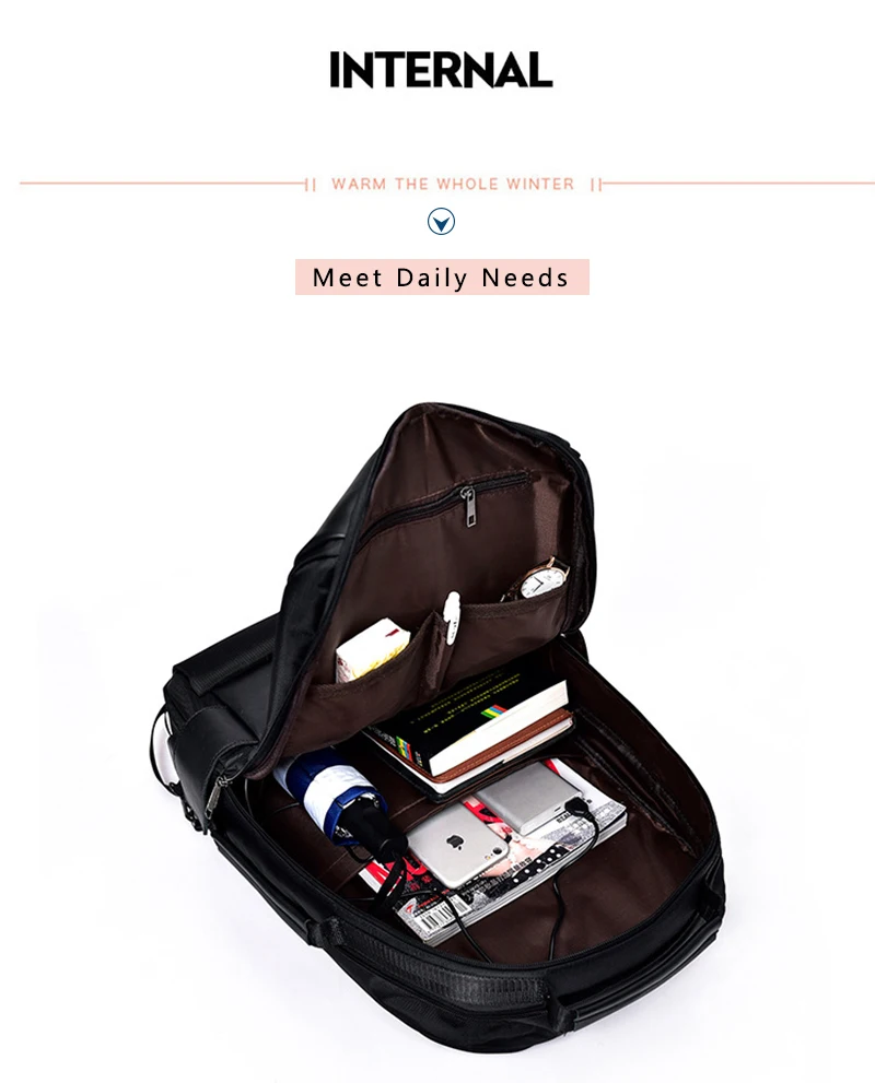 Новая модная Повседневная деловая сумка для мужчин и женщин, водонепроницаемый рюкзак для путешествий, качественный рюкзак из искусственн... от AliExpress WW