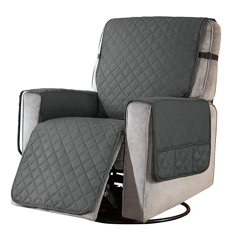 

Quilted Recliner Chair Covers Stretch Sofa Covers for Living Room Non-slip Armchair Furniture Protector for Dogs Pets Washable