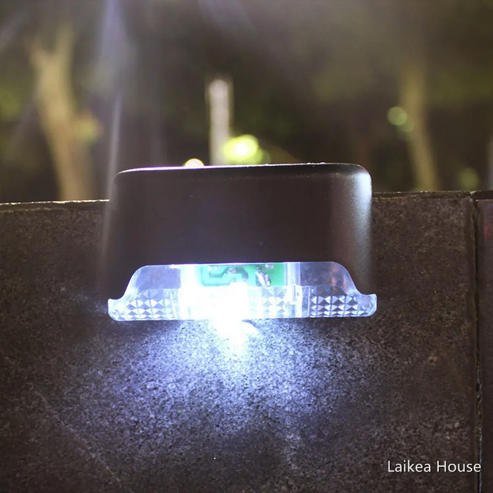 

Светильник на солнечной батарее, светодиодный светильник для лестницы, забора, улицы, патио, IP65, водонепроницаемый, теплый белый, яркий, прочный, АБС-пластик