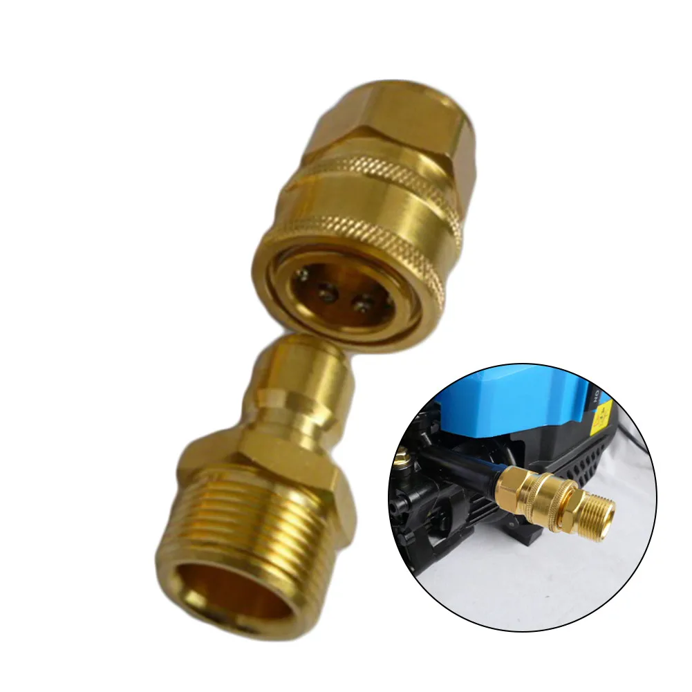 

Quick Connectors Pressure Washer Adapter Reliable Sprayer Nozzle Thread Washer Adapter 1 Set