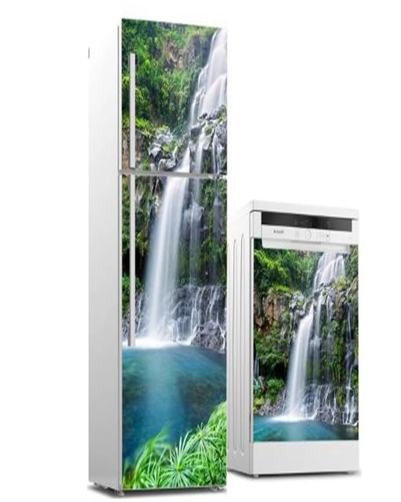 Индивидуальные 3d Самоклеящиеся дверные наклейки на холодильник различные