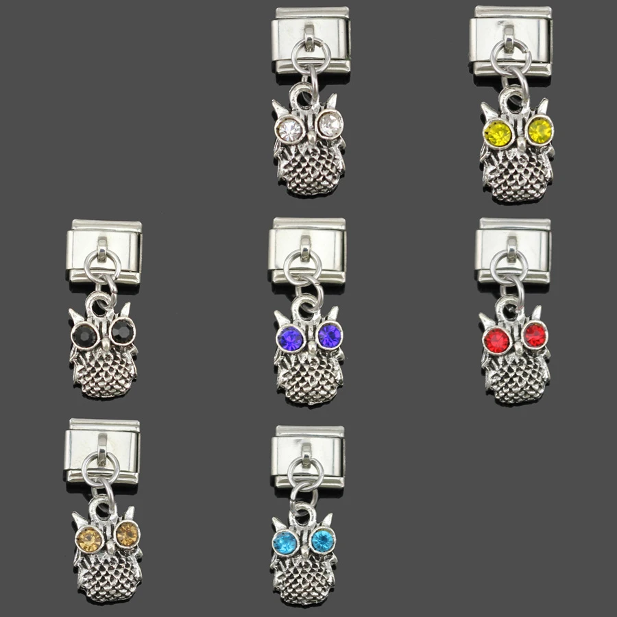 Hapiship 2018 9 мм ширина оригинальная Маргаритка милая сова стразы итальянский шарм