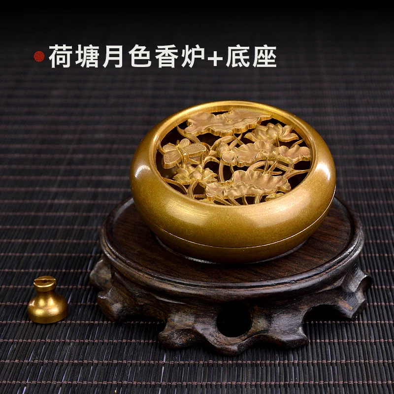 

Chinese Luxury Incense Burner Brass Living Room Vaporizer Smoke Fountain Incense Burner Porta Incenso Home Decor DB60XX