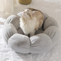 soft pet bed cat round cushion mat portable dog warm sleeping basket anti slip comfortable kennel pet product accessories stuff