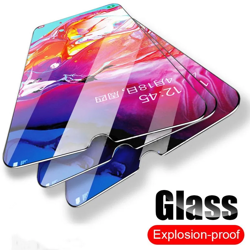Закаленное стекло для Samsung Galaxy A50 A30 Защитное экрана M20 M30 A20 A20E A40 A80 A70 A60
